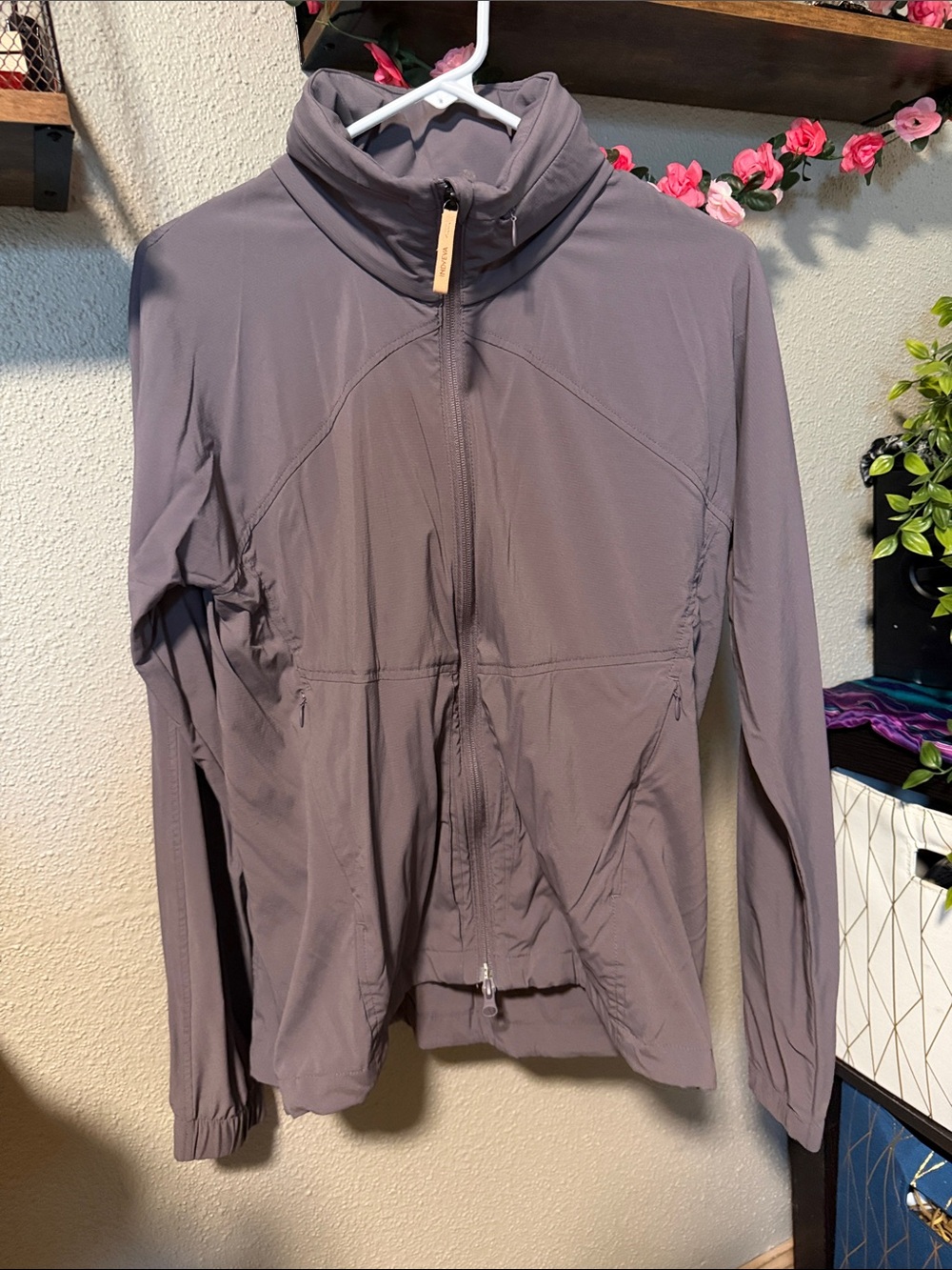Women's Utility Zip Jacket in Dusty Mauve